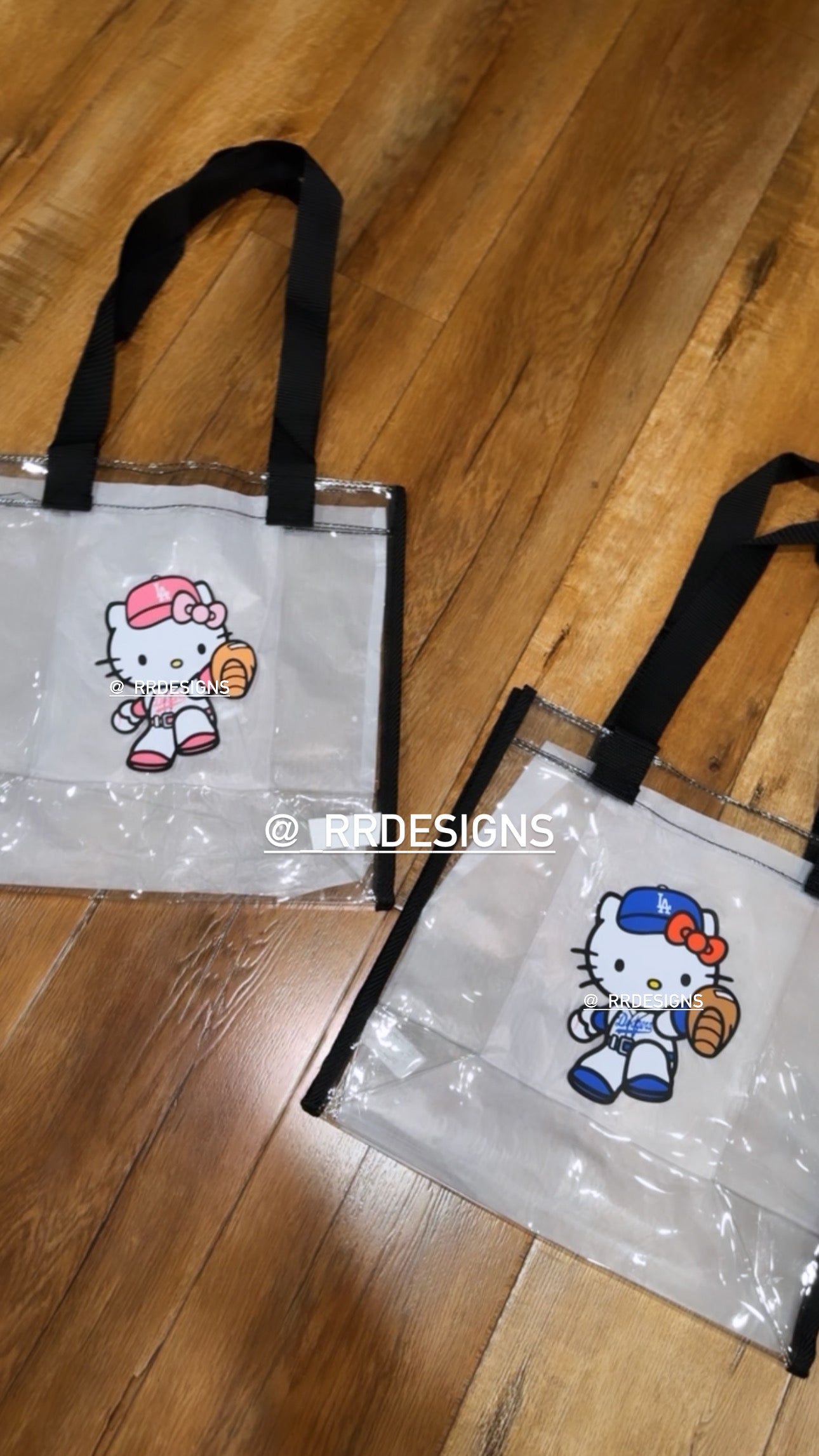 Clear Dodger Hello Kitty Pitcher Bag