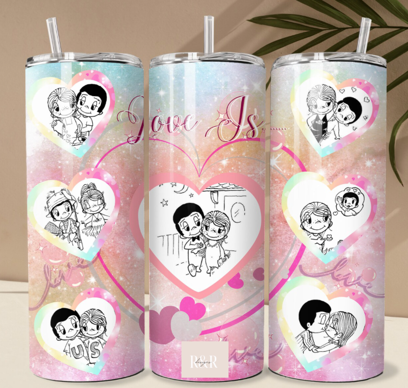 Love is heart Tumbler