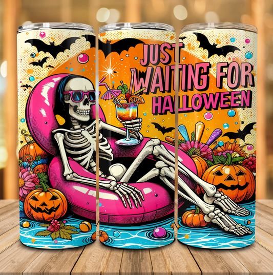 Just Waiting For Halloween Tumbler